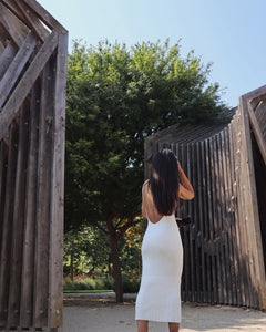 Bella in White Dress